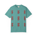 17 Pattern Graphic T-Shirt — Repeating Red Logo Tee