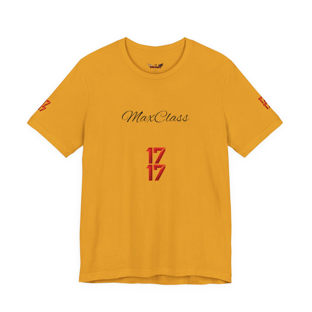MaxClass '17' Graphic Tee — Minimal Script Logo T-Shirt