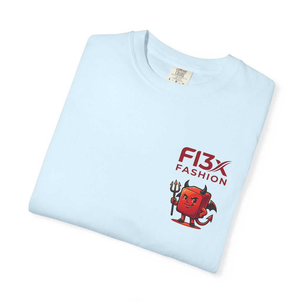 Graphic T-Shirt — Occult Pyramid Eye Design with 'Fix Fashion' Patch