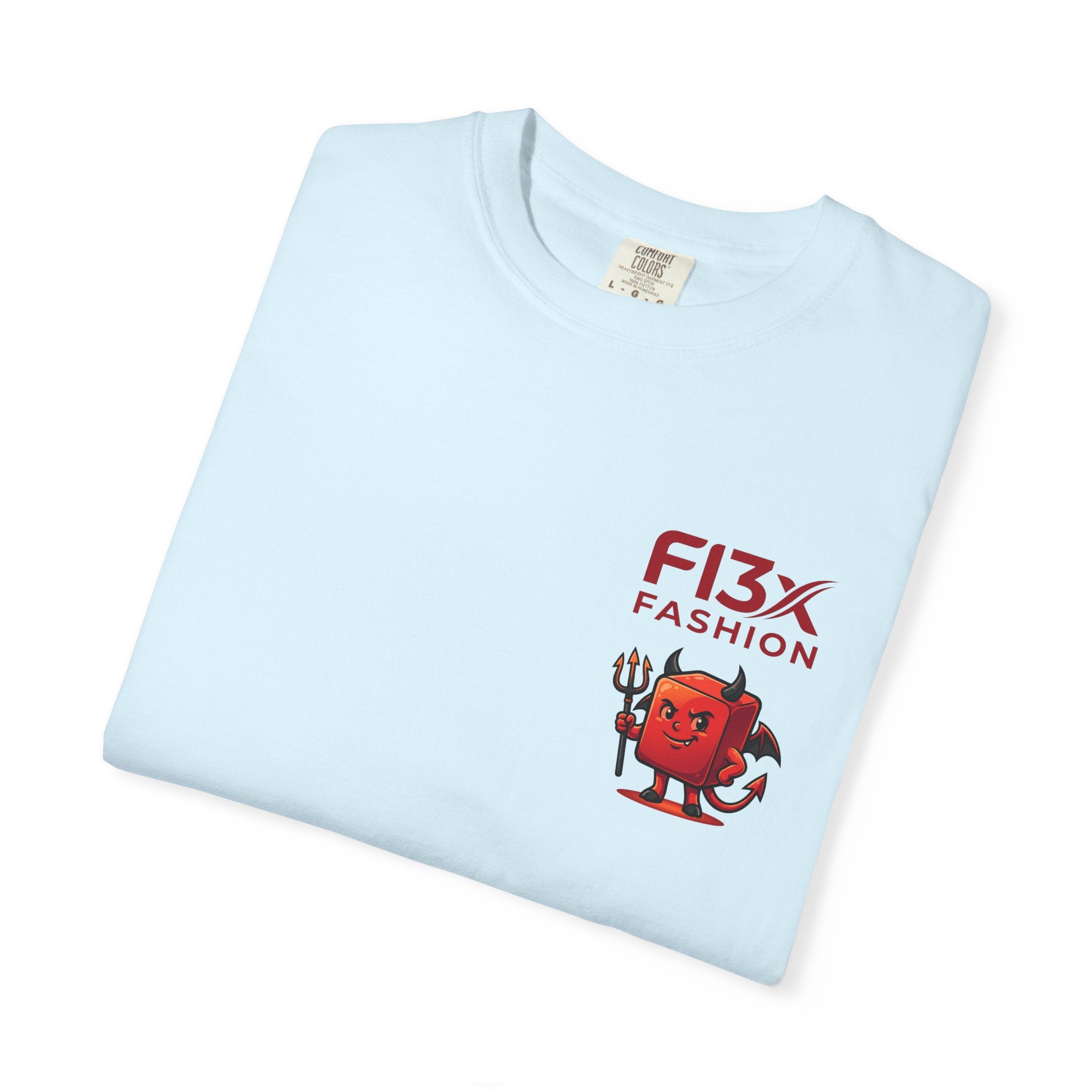 Graphic T-Shirt — Occult Pyramid Eye Design with 'Fix Fashion' Patch