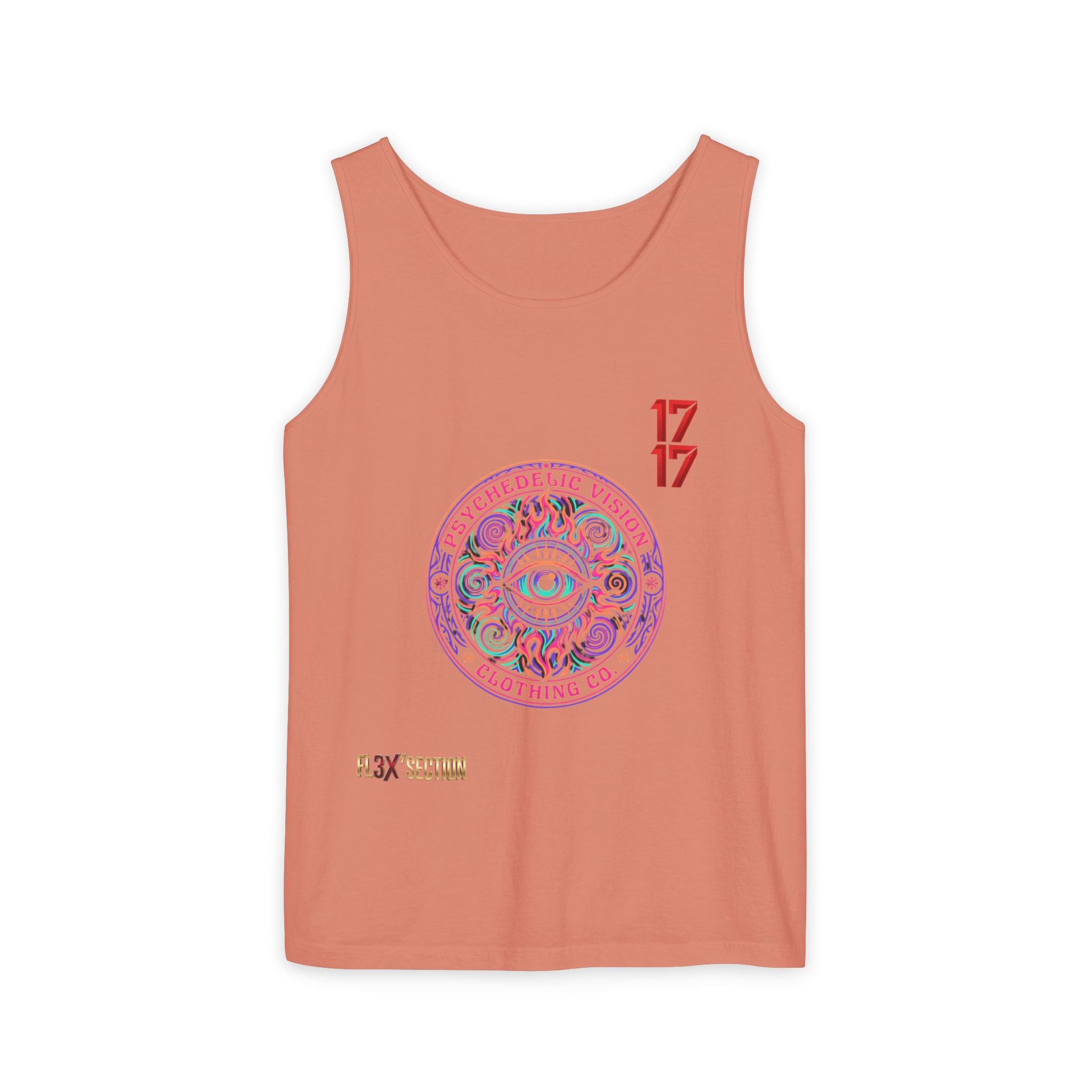Psychedelic Vision Tank Top — Retro Eye Mandala Graphic