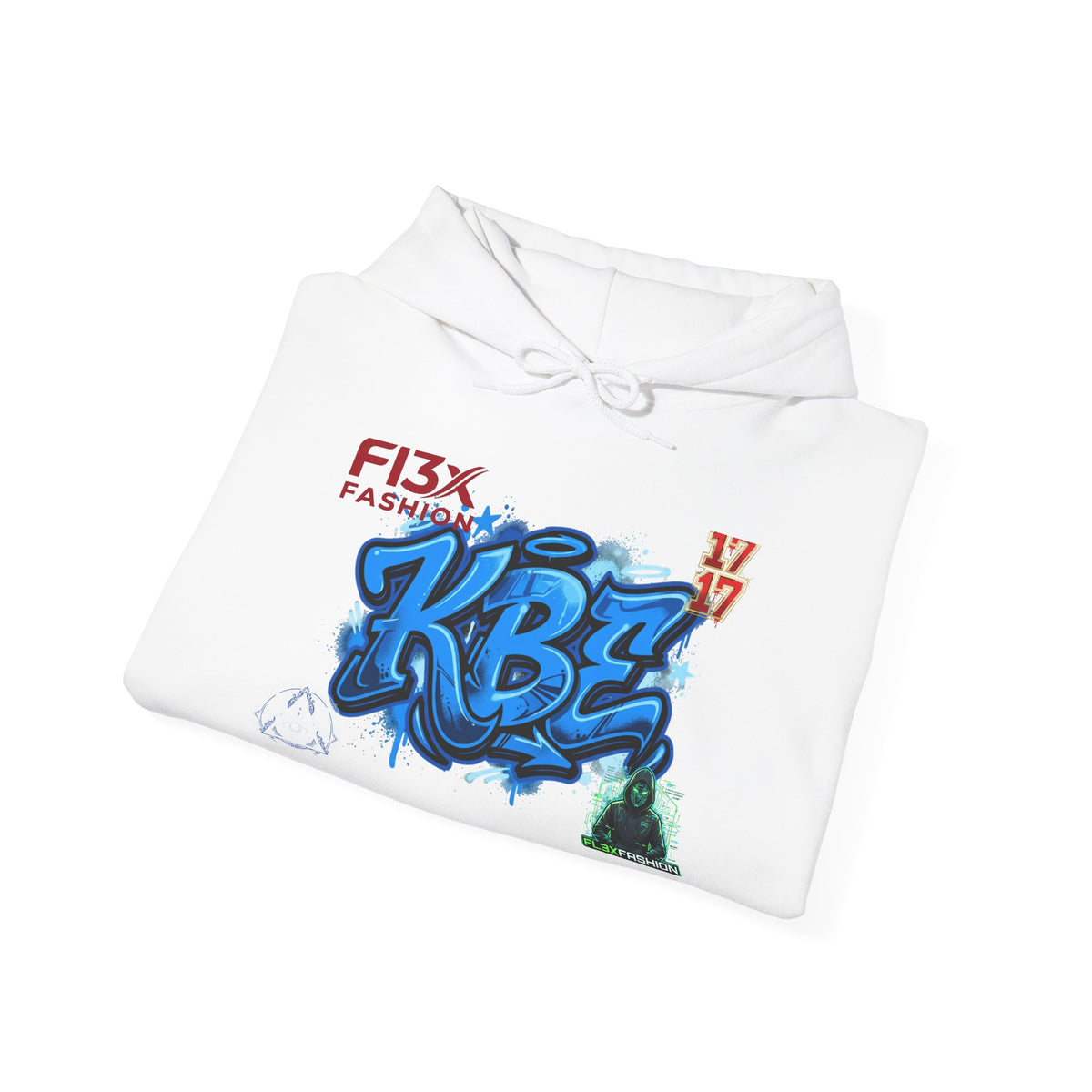KBZ Graffiti Hoodie — Blue Street Art Logo Pullover