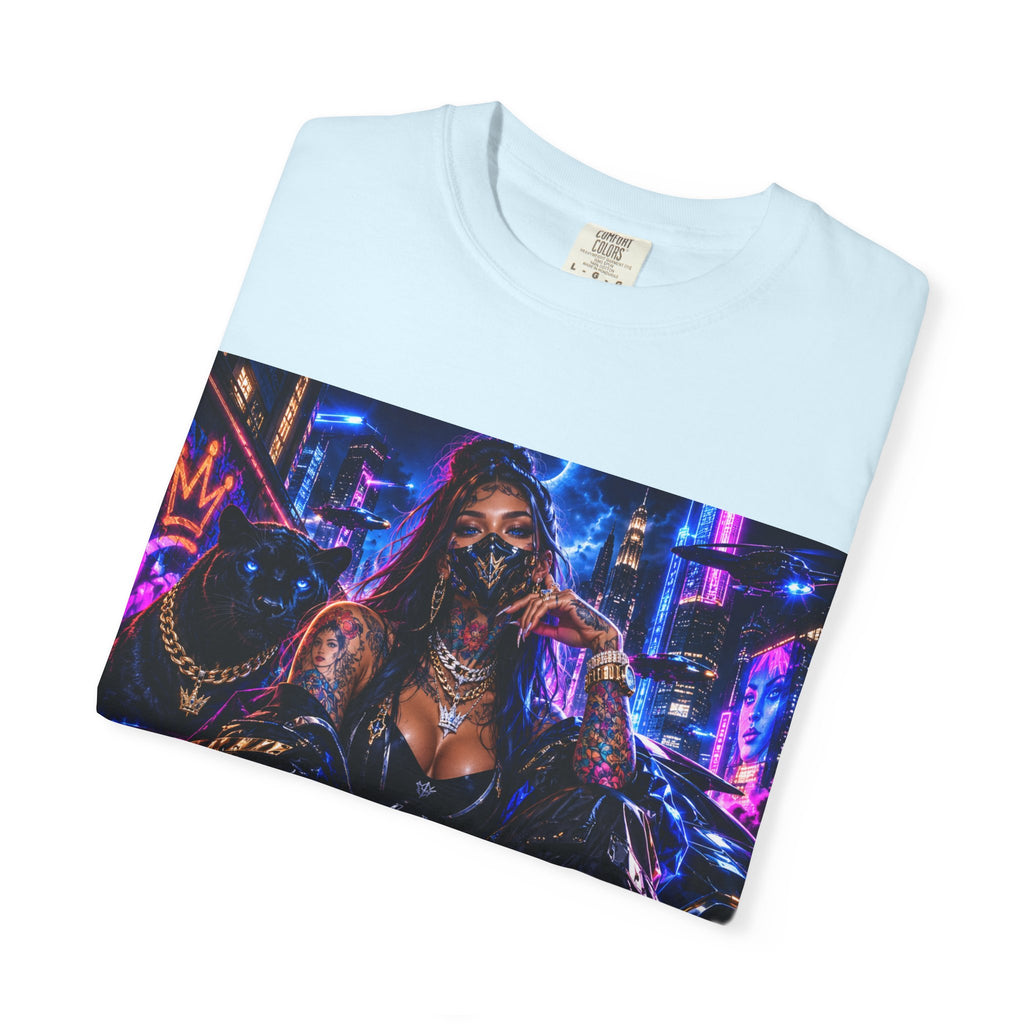 Cyberpunk Streetwear T-Shirt — "Fl3x Fashion Omertà" Graphic