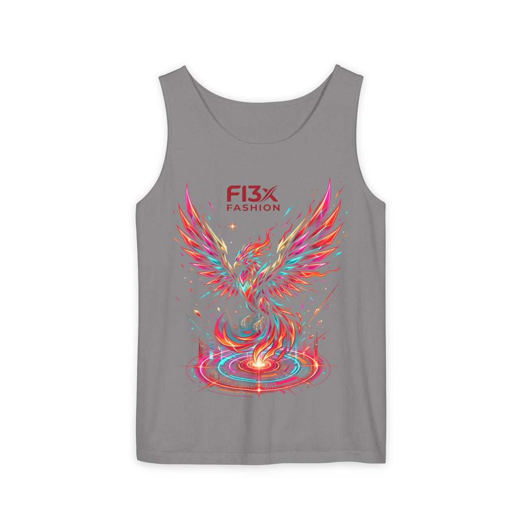 Phoenix Graphic Tank Top — Colorful Rising Firebird Design