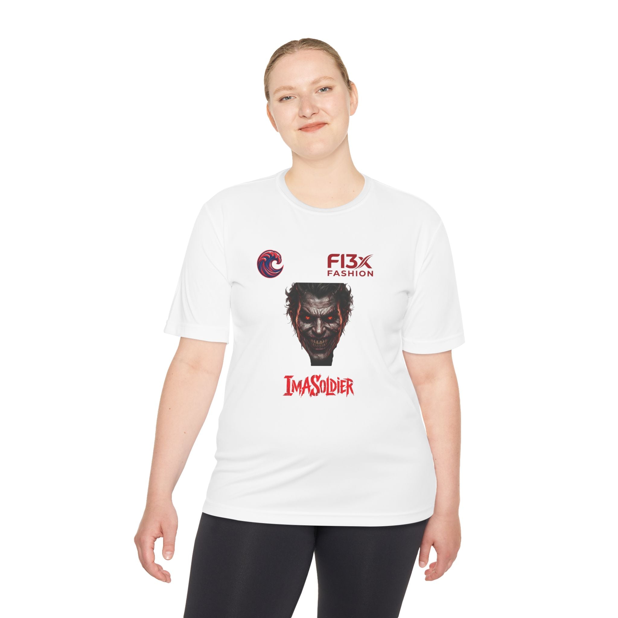 ImaSoldier Graphic Tee — Dark Joker Face Logo Moisture‑Wicking Shirt