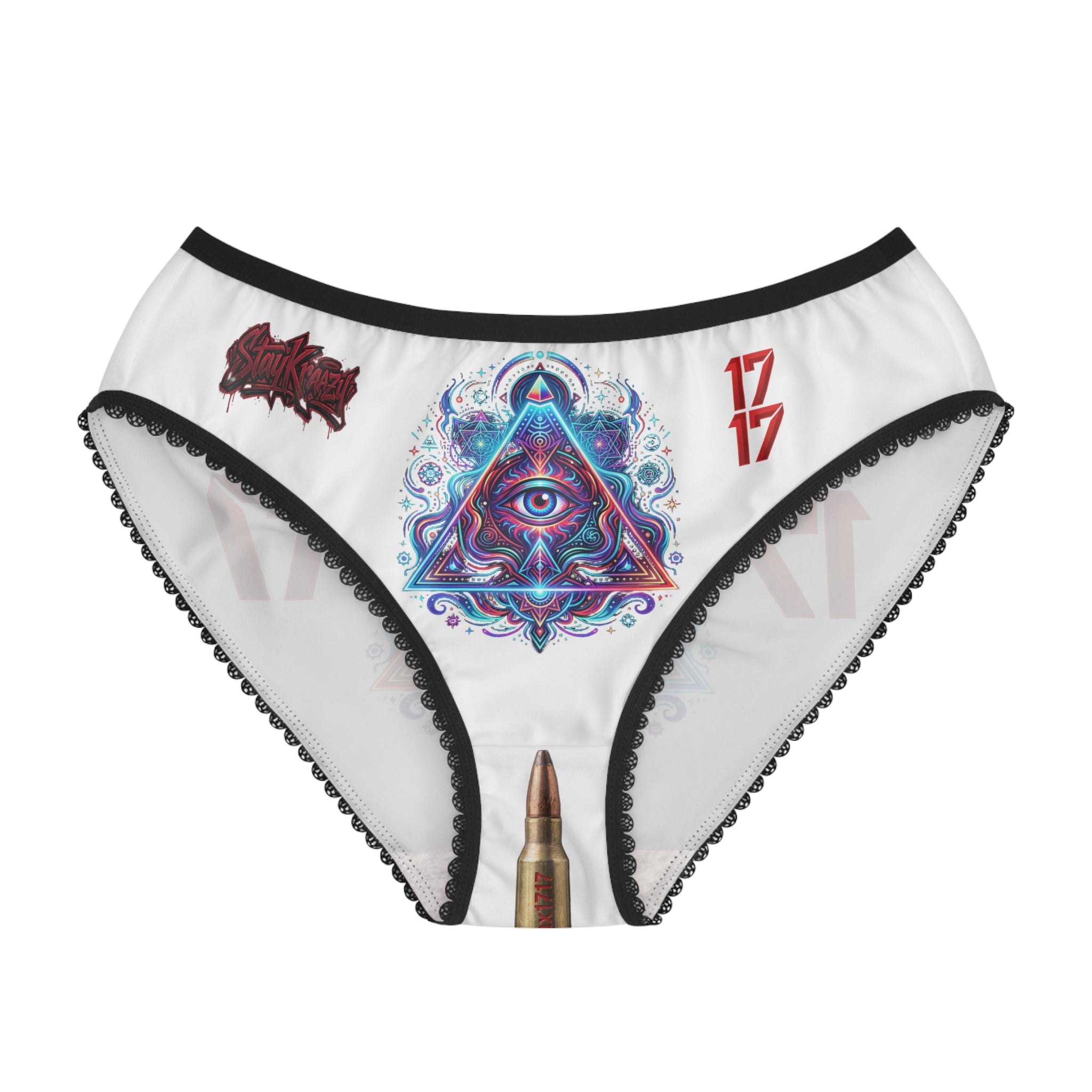 Psychedelic All-Seeing Eye Women's Briefs — 17/17 Bullet Accent