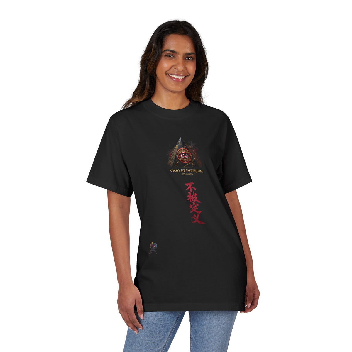 Graphic T-Shirt — Eye Pyramid & Kanji Streetwear Tee