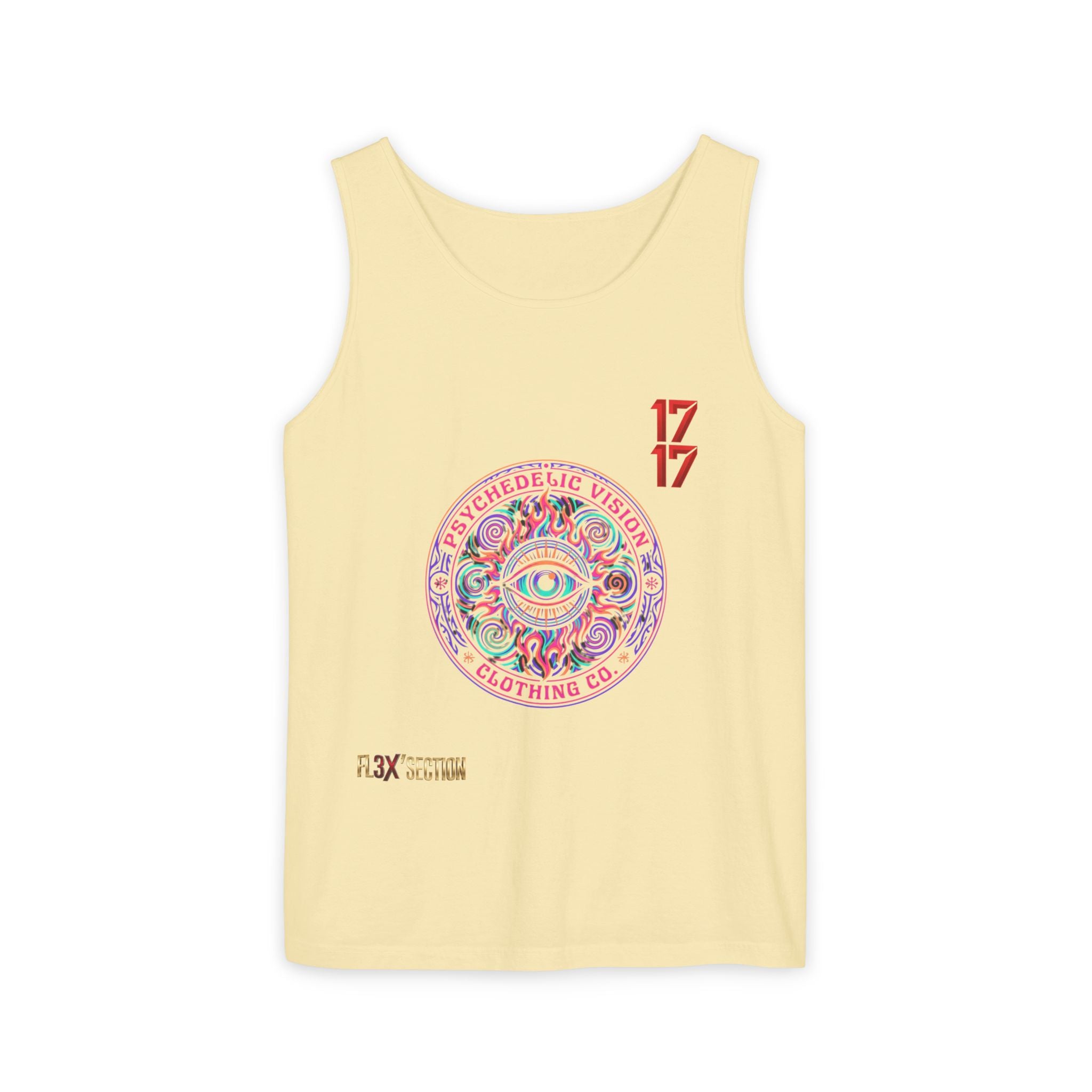 Psychedelic Vision Tank Top — Retro Eye Mandala Graphic