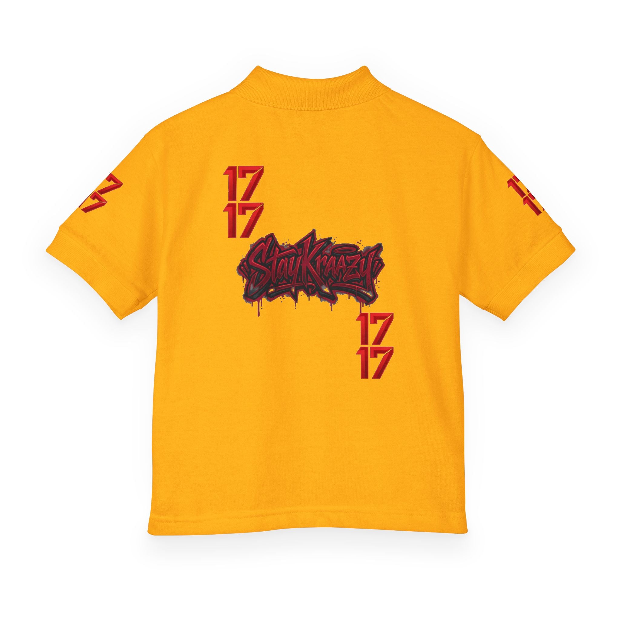 Youth Polo — Red 17 Graphic School Spirit Polo
