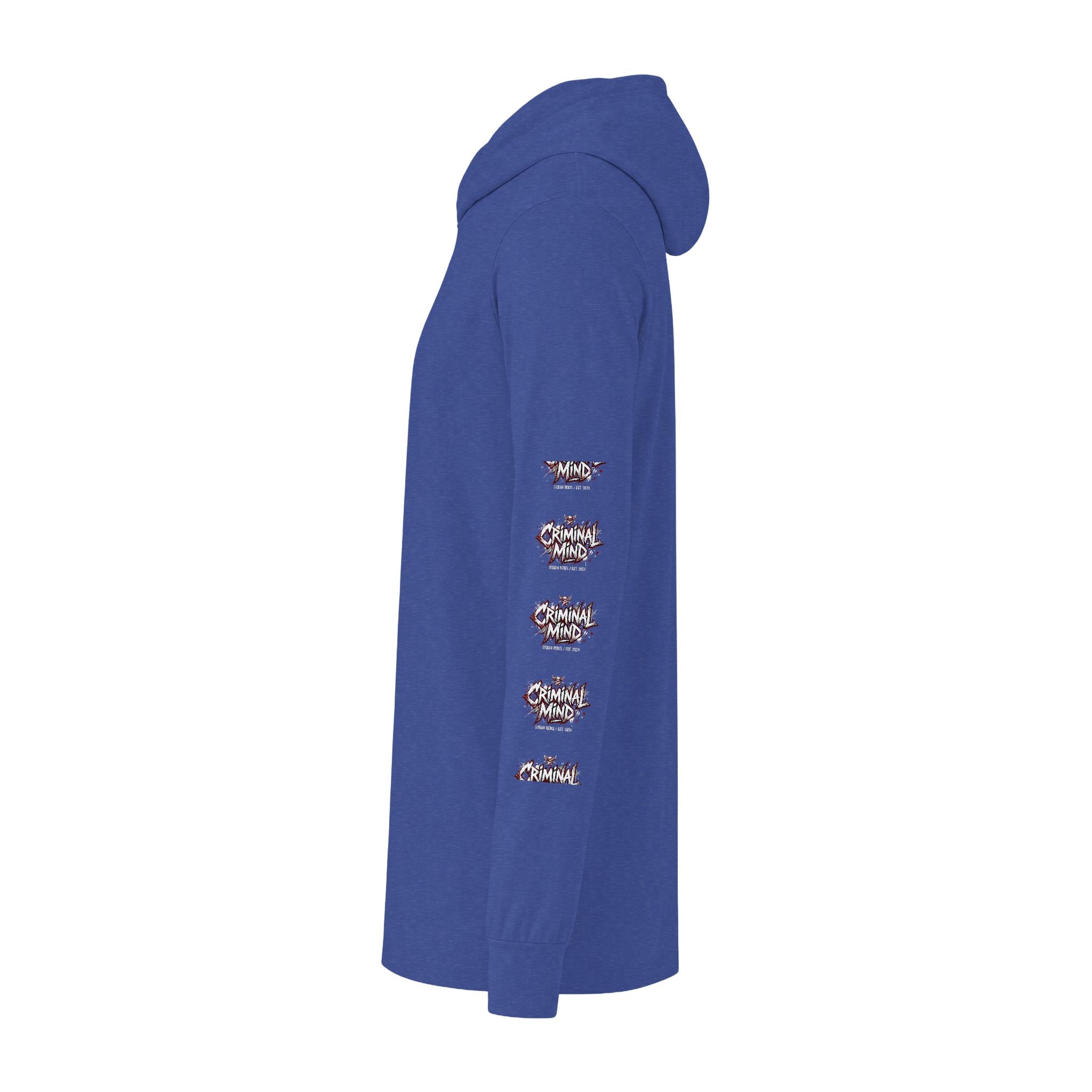 Criminal Mind Graphic Hooded Long-Sleeve Tee