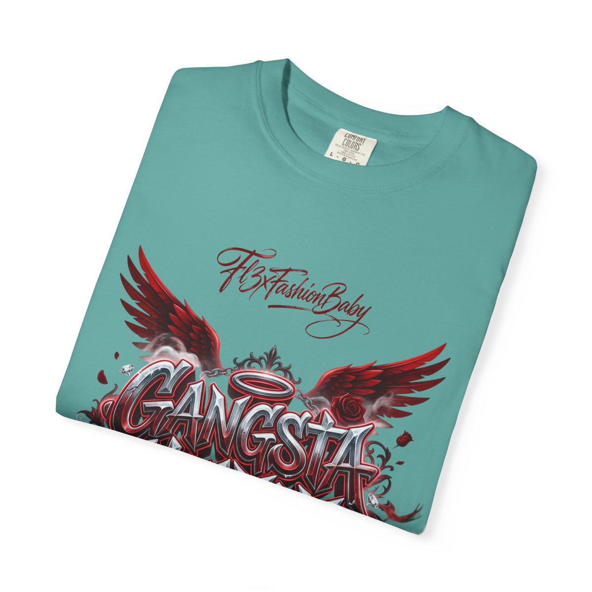 Gangsta Heaven Graphic T-Shirt — Scripted Front & Vertical Kanji Back
