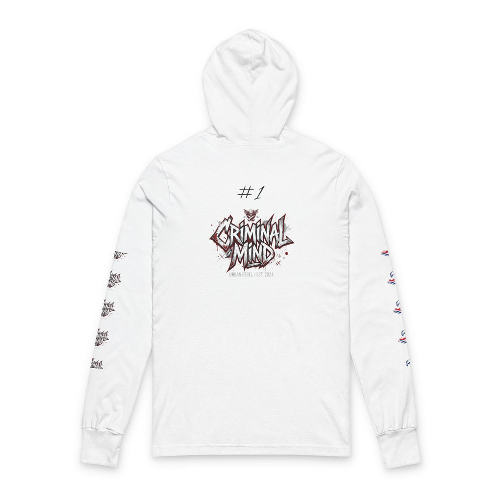 Criminal Mind Graphic Hooded Long-Sleeve Tee