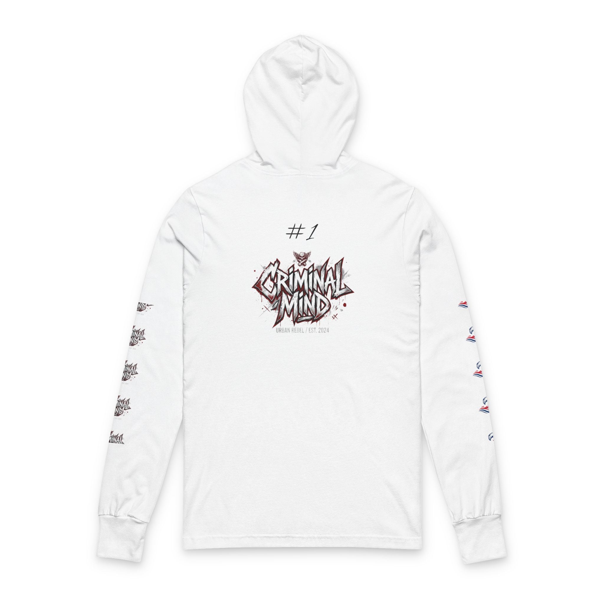 Criminal Mind Graphic Hooded Long-Sleeve Tee