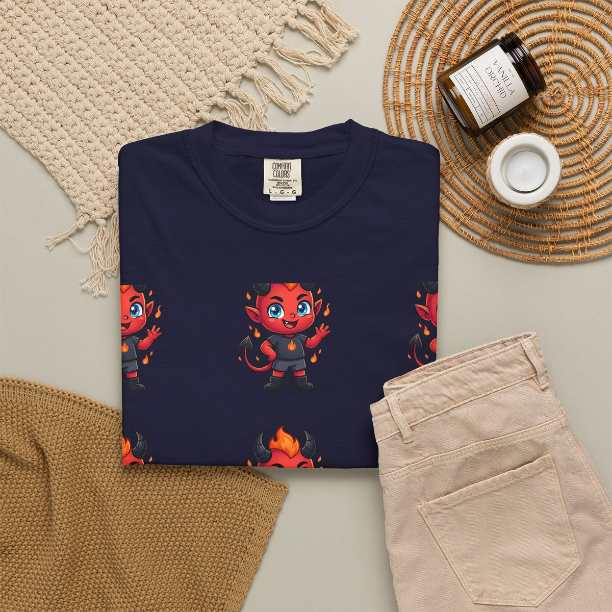Illuminati Israel Pyramid T-Shirt with Devil Character Pattern