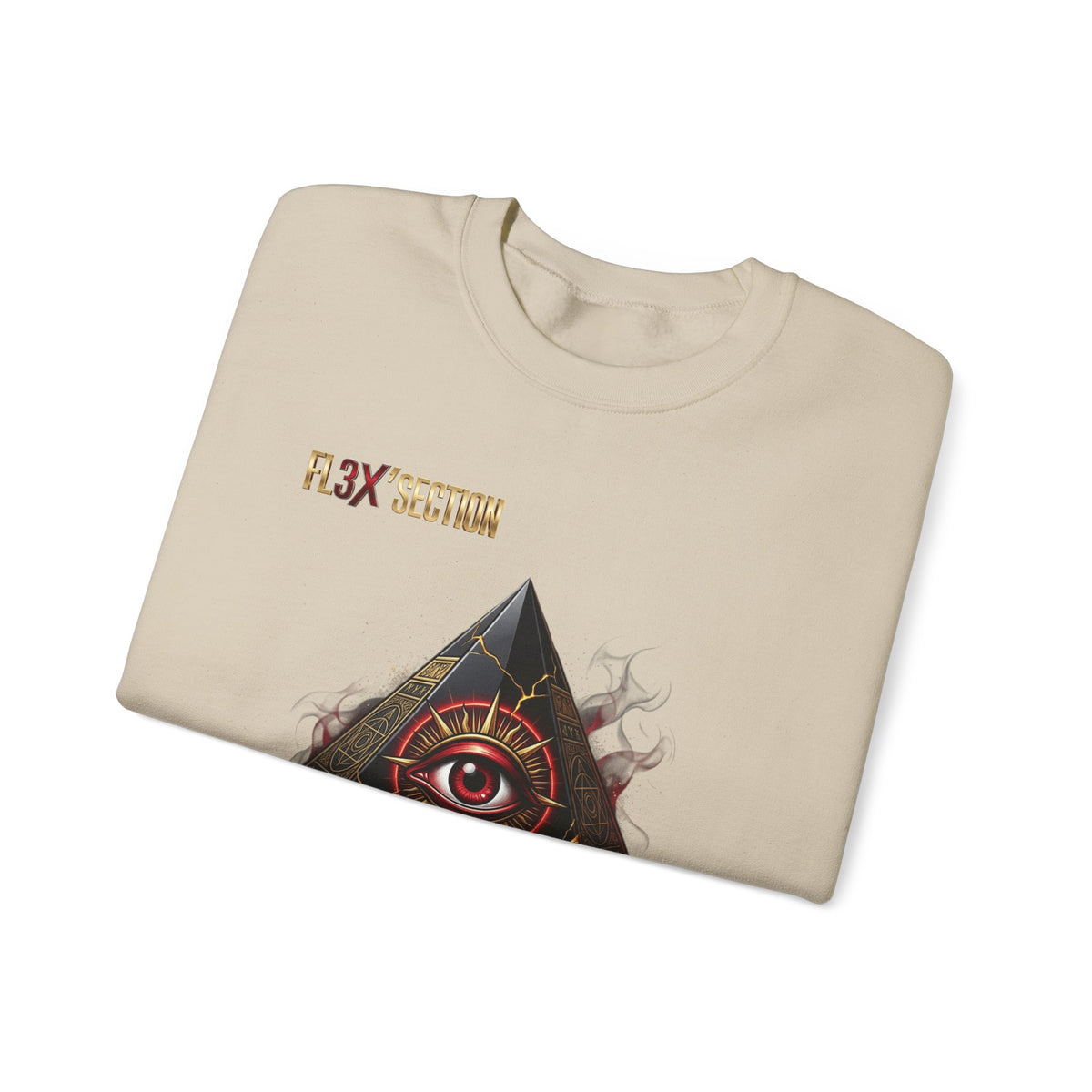 All-Seeing Eye Pyramid Sweatshirt — "Visio Et Imperium" Graphic Crewneck