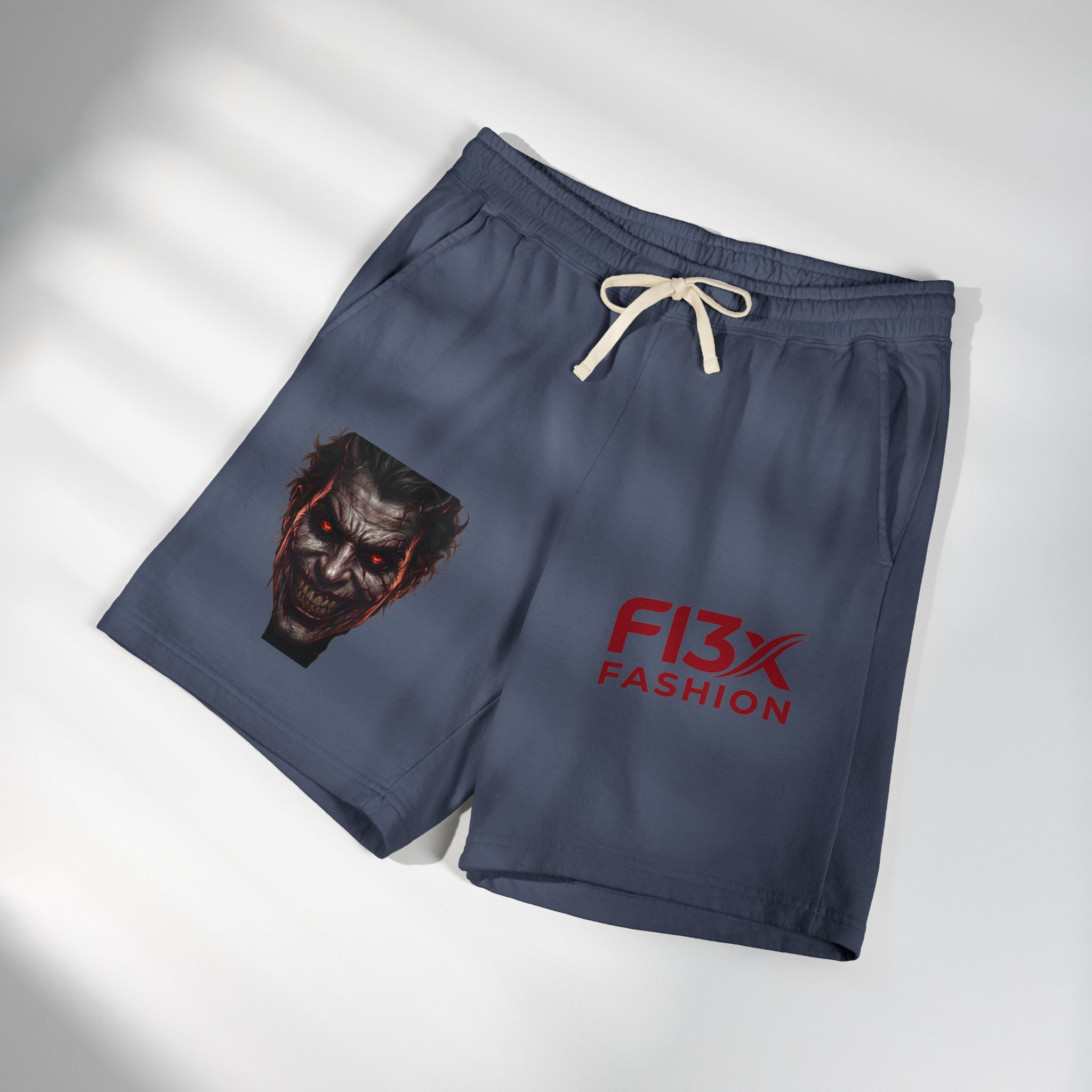 Graphic Fleece Sweat Shorts — Illustration Logo Casual Lounge Shorts