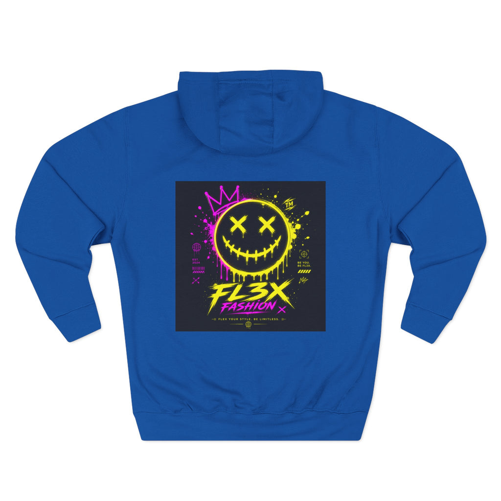 Smiley Neon Graphic Hoodie — FL3X Fashion Streetwear