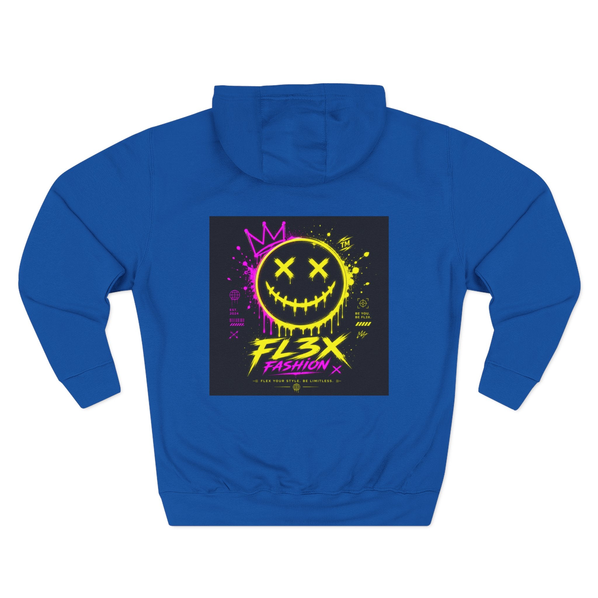 Smiley Neon Graphic Hoodie — FL3X Fashion Streetwear