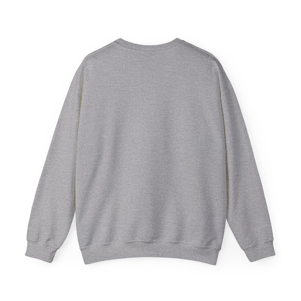 Crewneck Sweatshirt — Vertical Red Kanji Text Graphic
