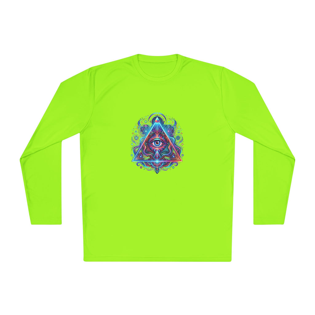 All-Seeing Eye Triangle Long Sleeve Tee — Psychedelic Mystic Graphic Shirt