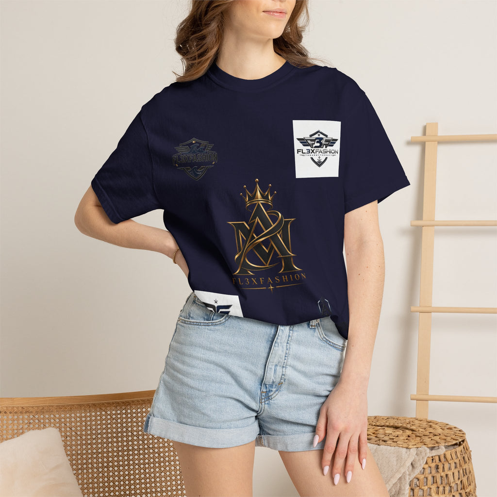 Graphic T-Shirt — Mythic Warrior Back Print with Crest Logos