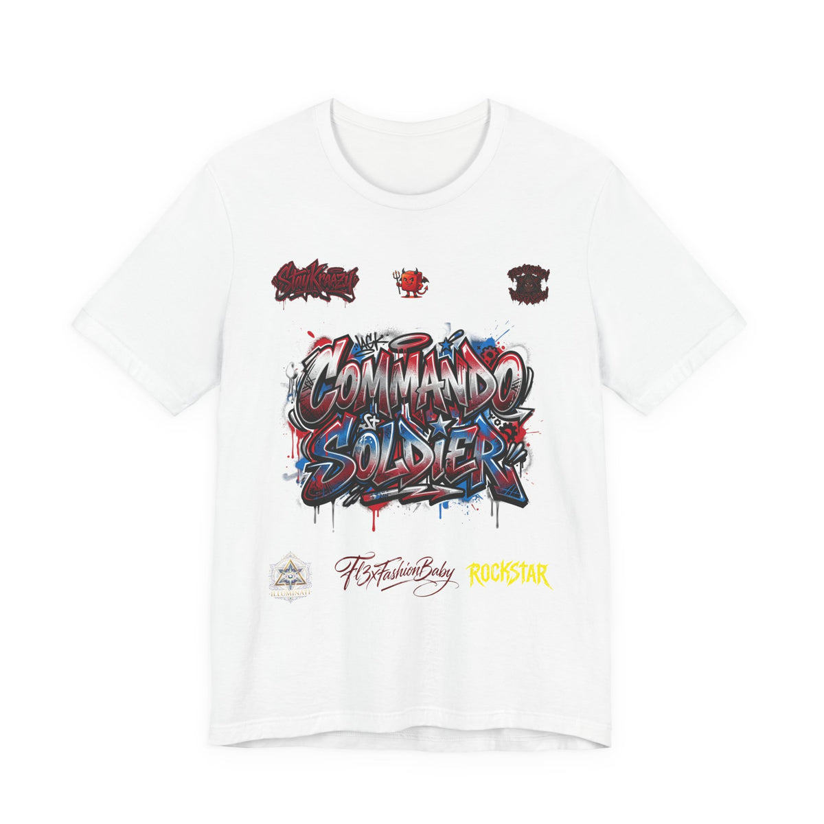 Commando Soldier Graphic Tee — Military-Inspired Streetwear T-Shirt