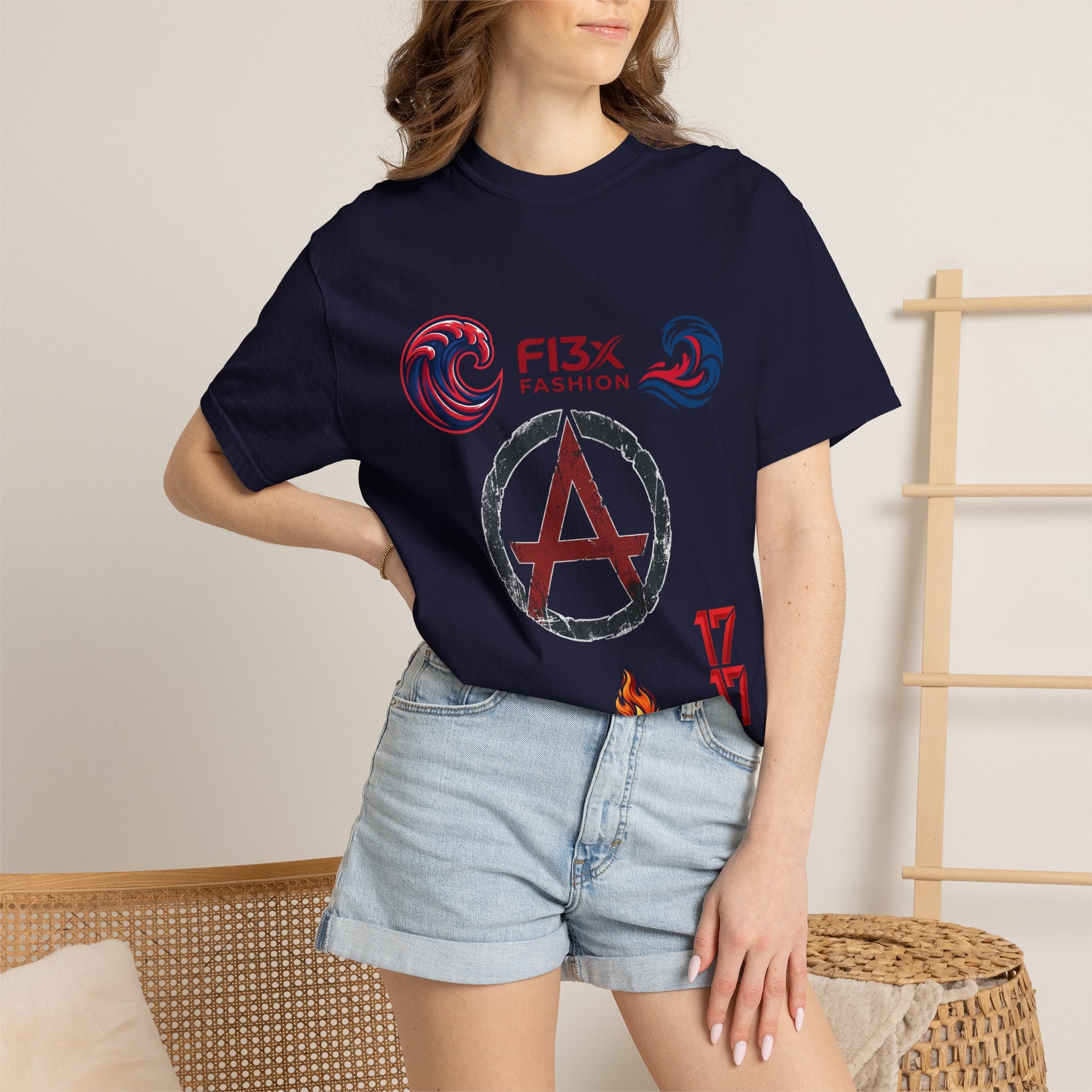 Graphic T-Shirt — 'Just Be You' FI3x Fashion Wave Logo Tee