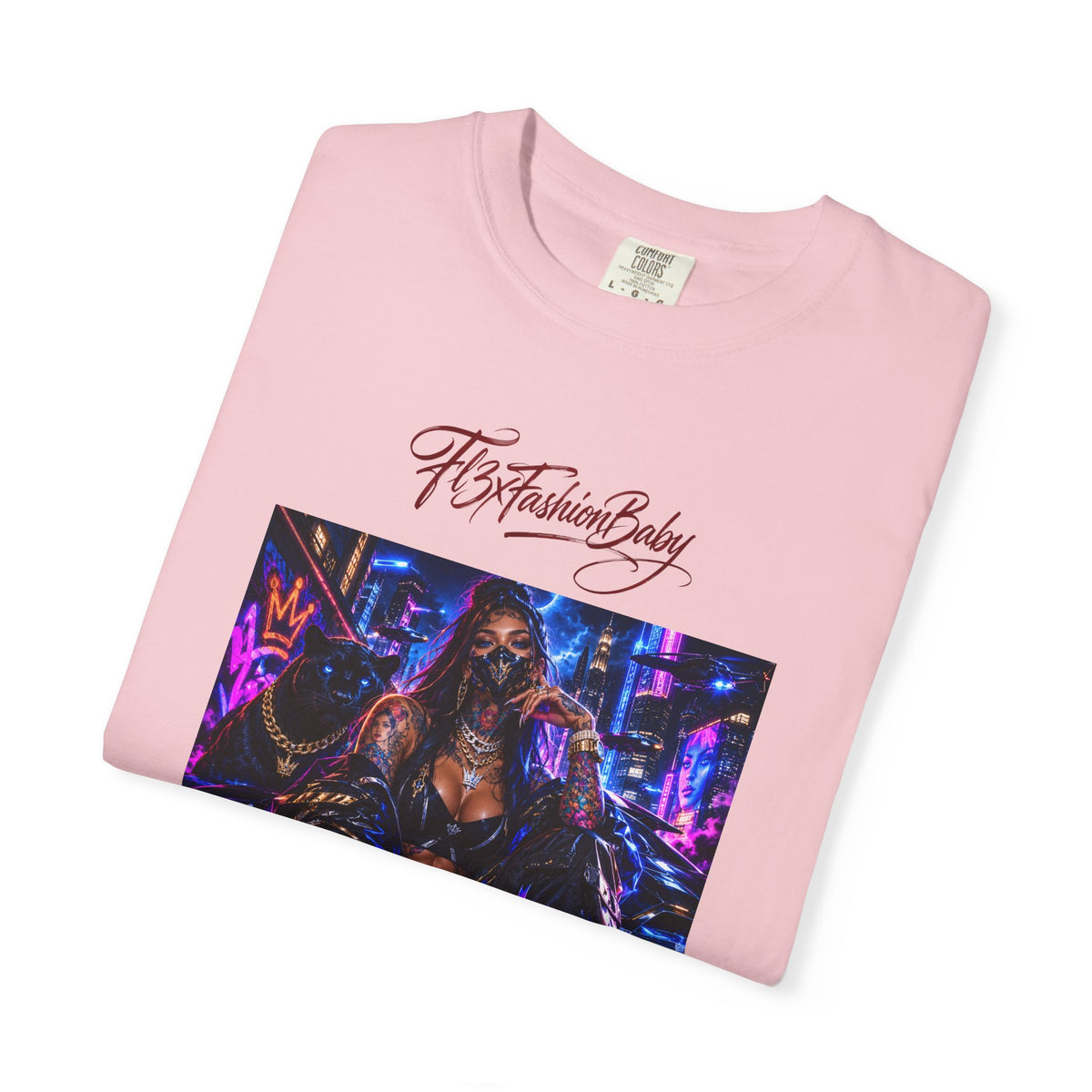 Cyberpunk Nightlife T‑Shirt — “The Fashion Baby” Graphic Tee