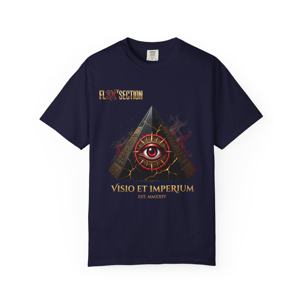 All-Seeing Eye Pyramid T-Shirt — "Visio Et Imperium" Graphic Tee
