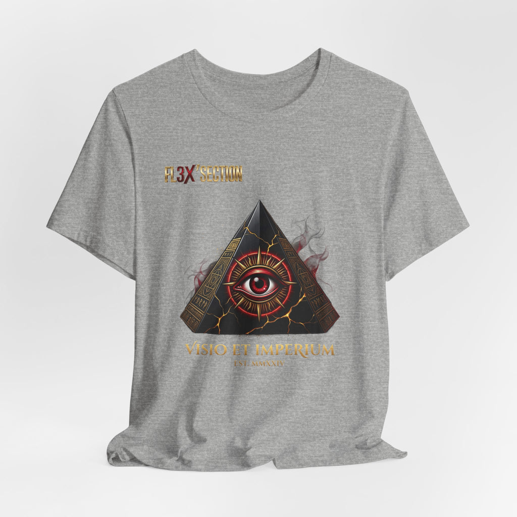 Occult Eye Pyramid Tee — "Visio et Imperium" Graphic T-Shirt