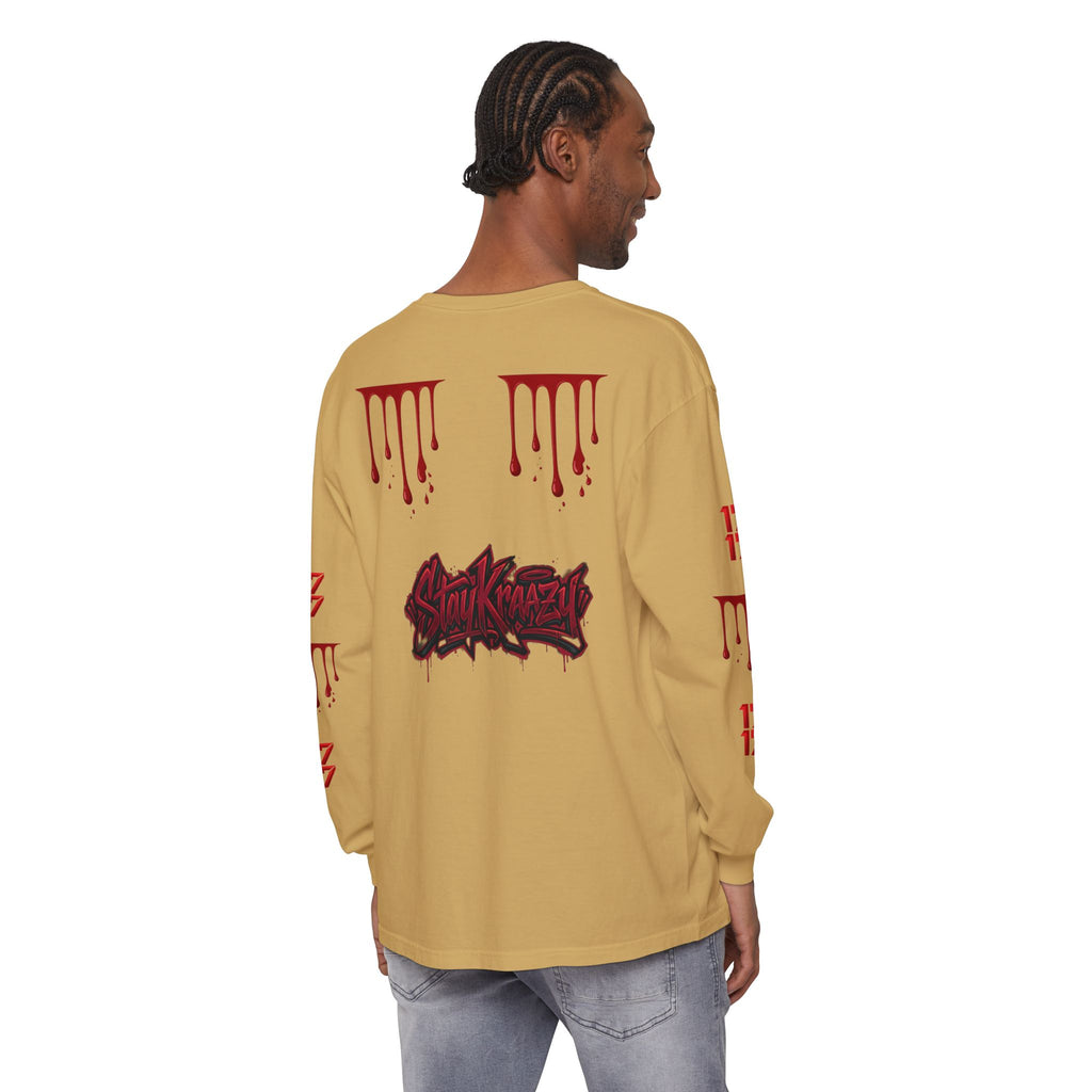 Blood Drip Graphic Long Sleeve Tee