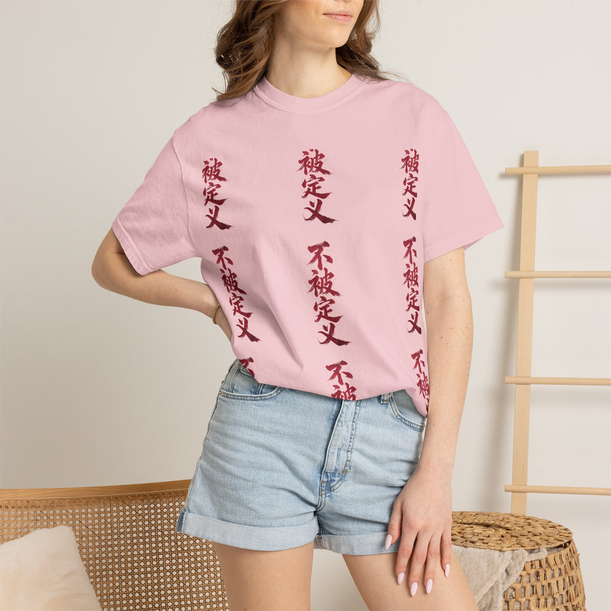 Midnight Run Tee — Vertical Japanese Script Graphic T-Shirt