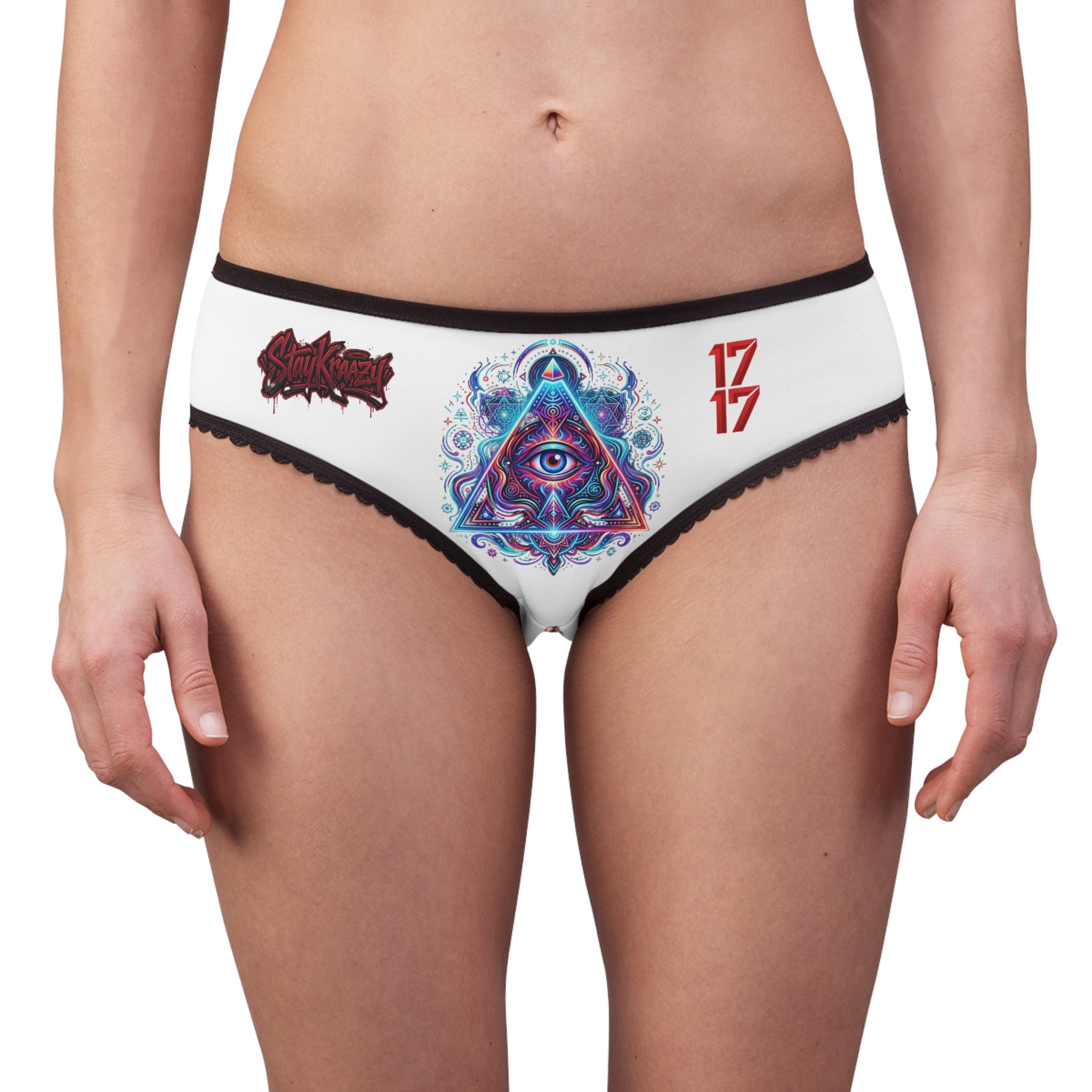 Psychedelic All-Seeing Eye Women's Briefs — 17/17 Bullet Accent