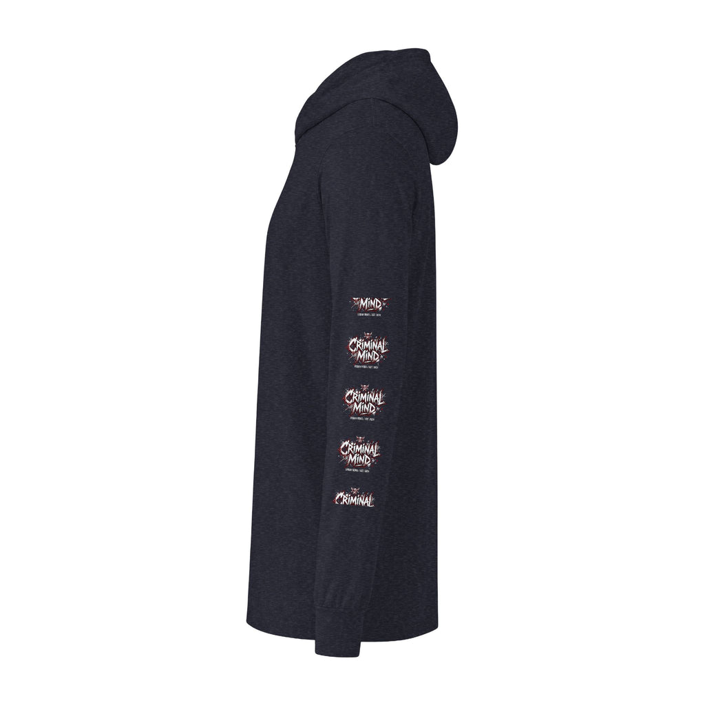 Criminal Mind Graphic Hooded Long-Sleeve Tee