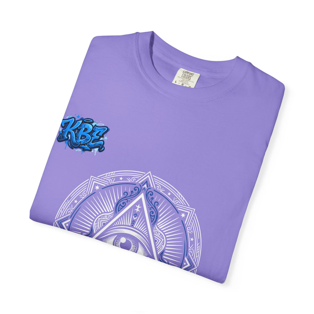 T-Shirt — Blue Geometric Mandala Bandana Graphic