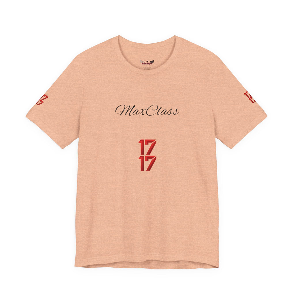 MaxClass '17' Graphic Tee — Minimal Script Logo T-Shirt