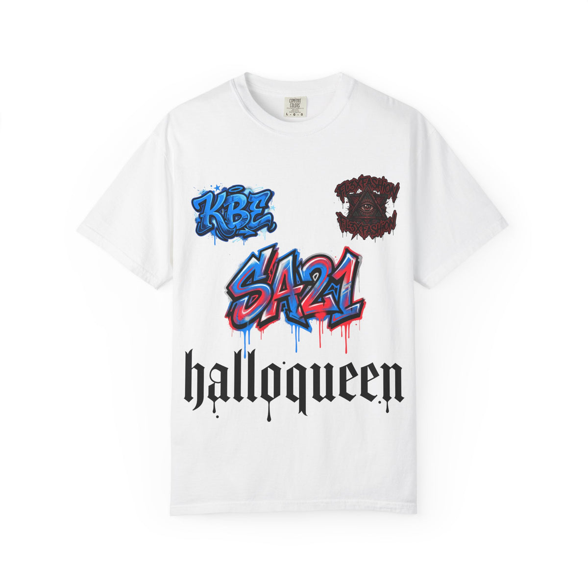 Halloqueen SA21 Graffiti T-Shirt — Streetwear Rockstar Tee