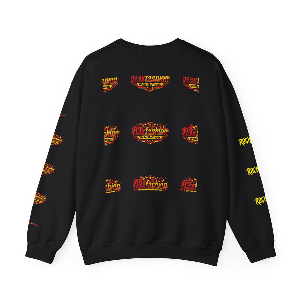 Logo Pattern Sweatshirt — fi3xfashion Graphic Crewneck