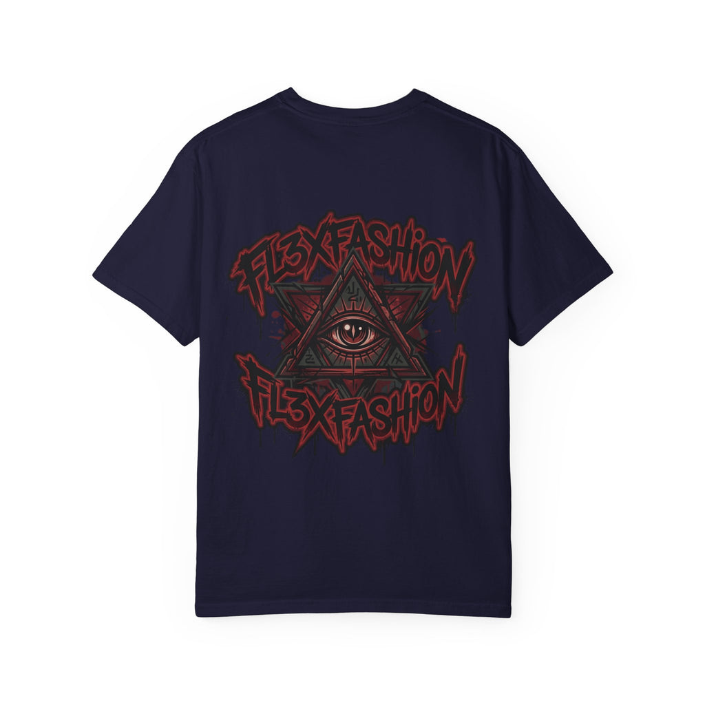 Halloqueen Graphic T-Shirt — Gothic Pyramid & All-Seeing Eye Streetwear