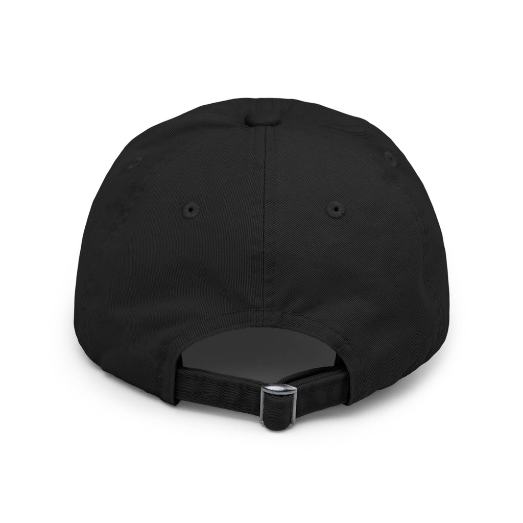 Distressed Black Cap with Red Drip Graphic – Gothic Blood Drip Hat