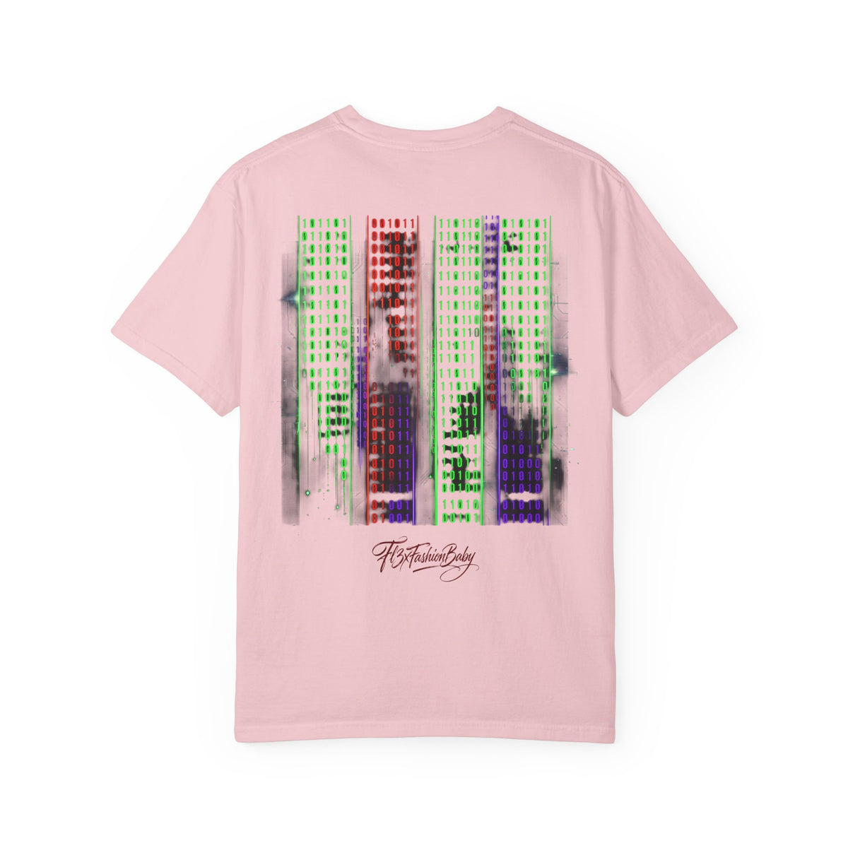 Graphic T-Shirt — Futuristic Cityscape Design with Japanese Calligraphy