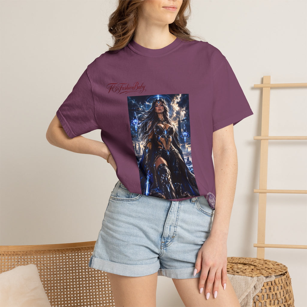 Fantasy Warrior Graphic T-Shirt — "FB7FashionBaby" Logo Tee