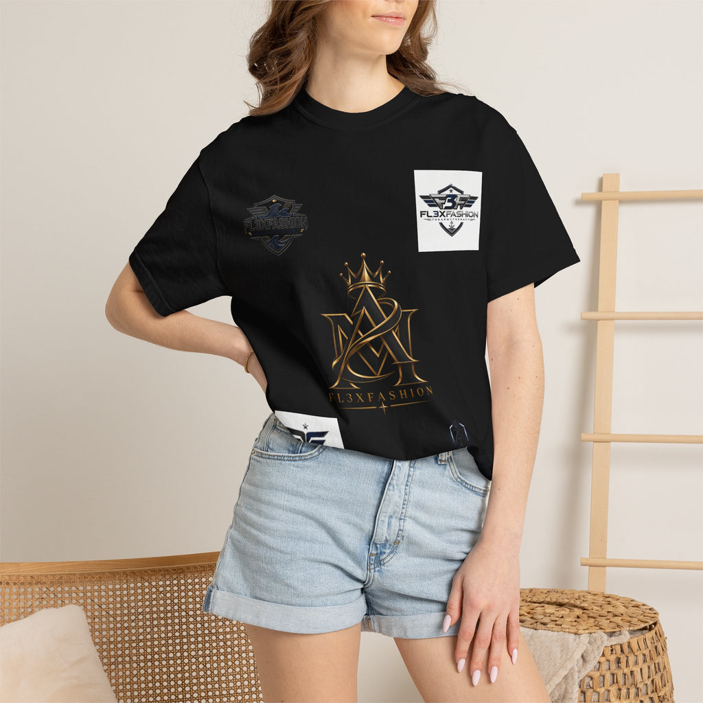 Graphic T-Shirt — Mythic Warrior Back Print with Crest Logos