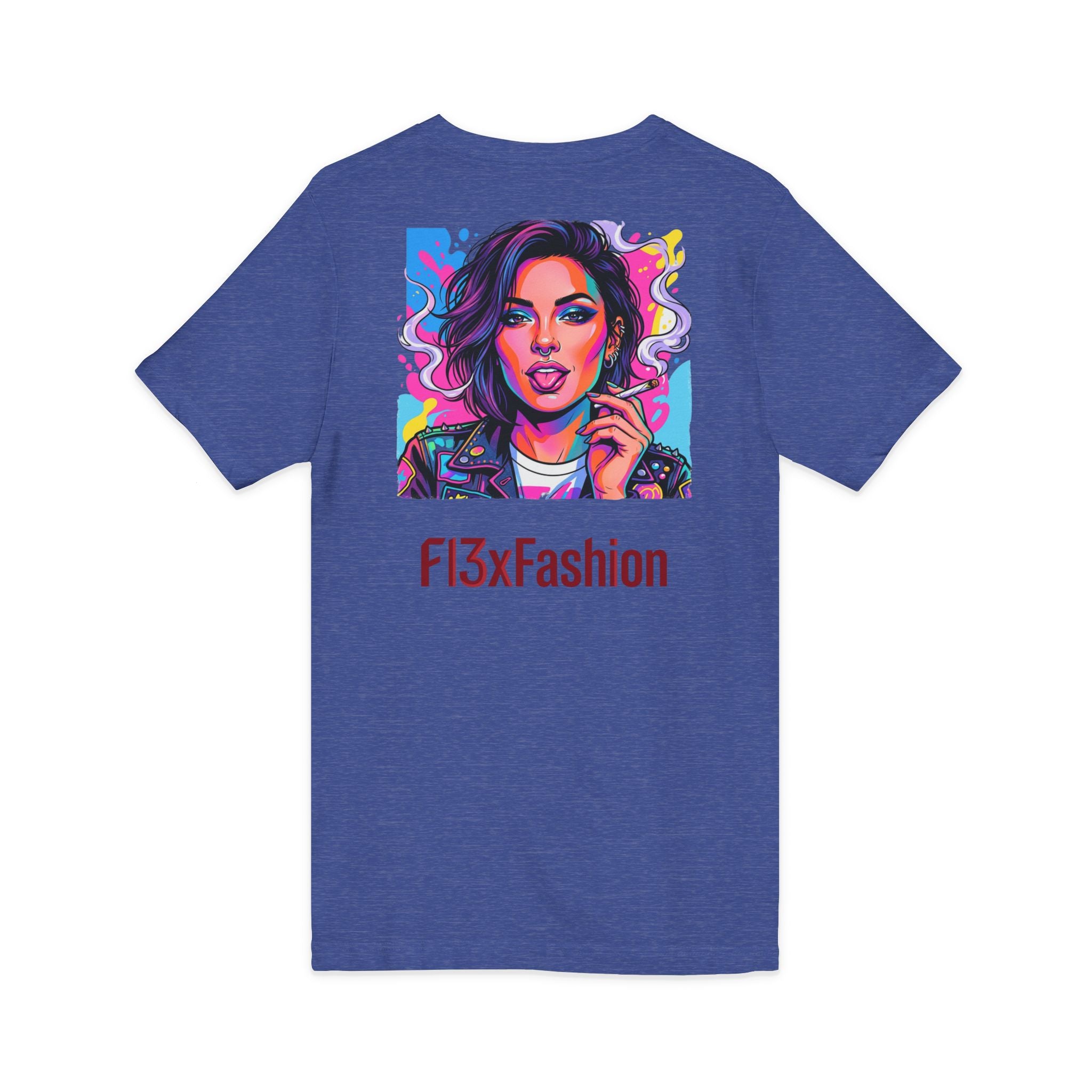 Pop Art Portrait V-Neck Tee — FI3xFashion Graphic T-Shirt