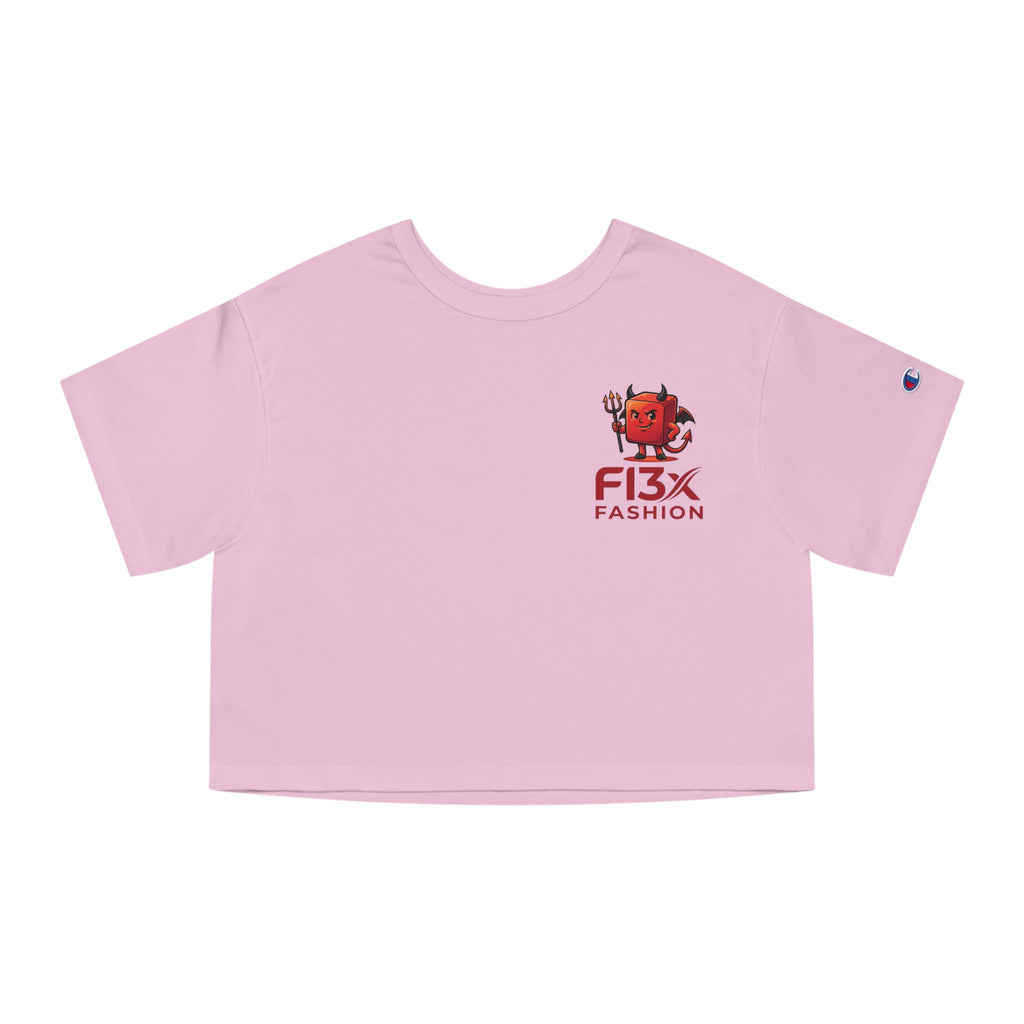 Devil Demon Graphic Cropped Tee