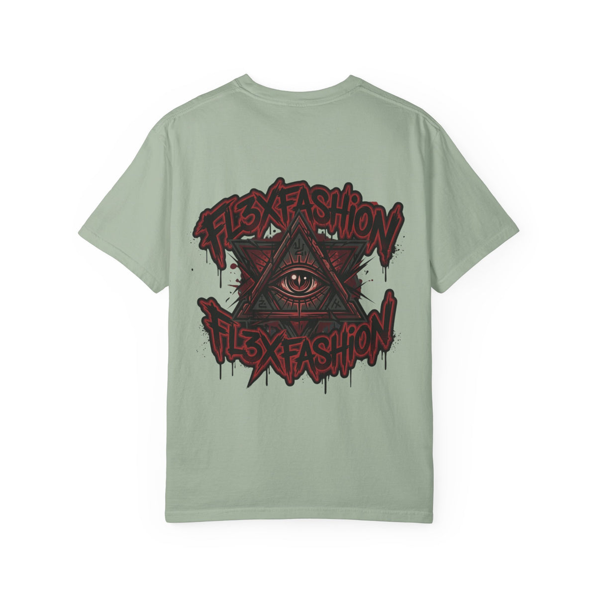 Halloqueen Graphic T-Shirt — Gothic Pyramid & All-Seeing Eye Streetwear