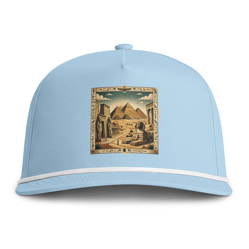 Trucker Hat — Vintage Egyptian Pyramids Sunwashed Rope Cap