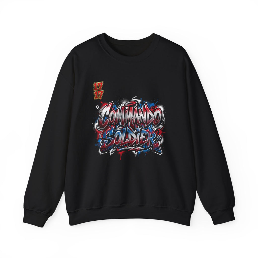 Commando Soldier Crewneck Sweatshirt — Graffiti Military Style