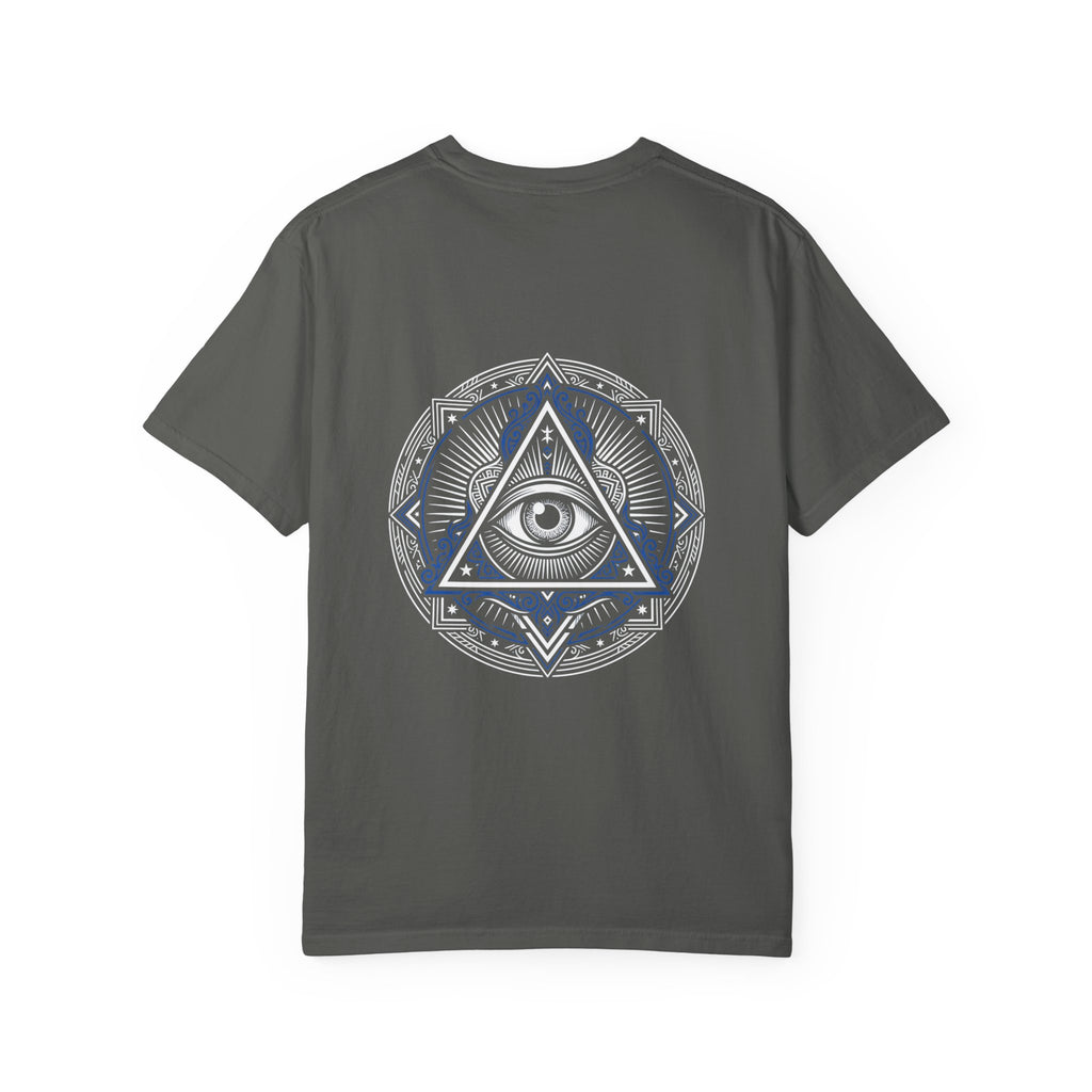 T-Shirt — Blue Geometric Mandala Bandana Graphic
