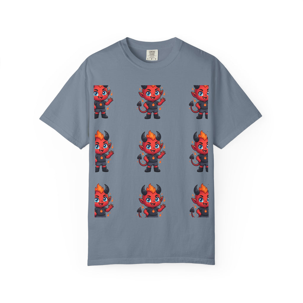Illuminati Israel Pyramid T-Shirt with Devil Character Pattern